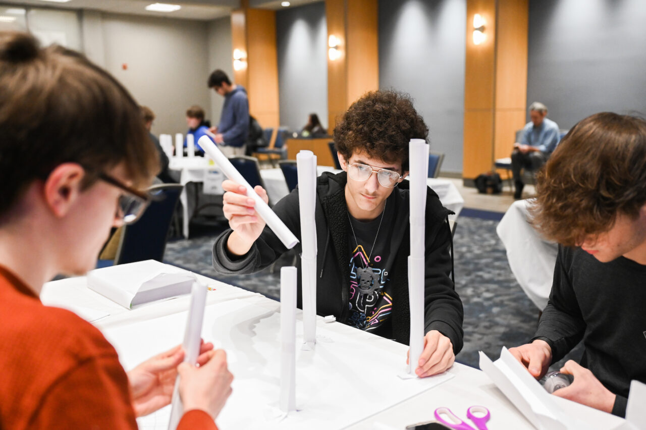 Marble Rollercoaster competition Friday, Mar. 10, 2023 in the Tennessee Room of the University Center.