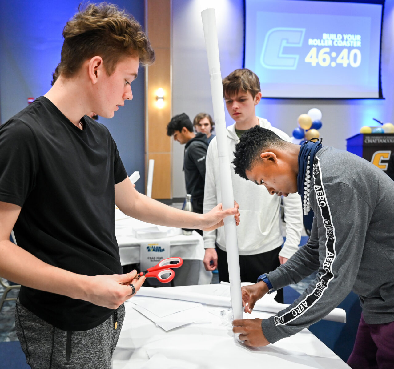 Marble Rollercoaster competition Friday, Mar. 10, 2023 in the Tennessee Room of the University Center.