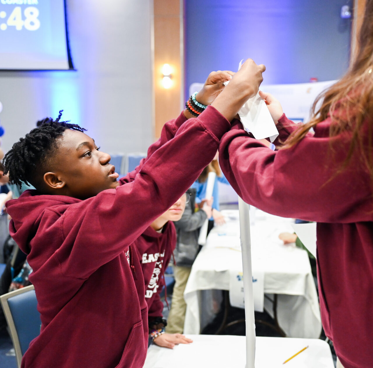 Marble Rollercoaster competition Friday, Mar. 10, 2023 in the Tennessee Room of the University Center.