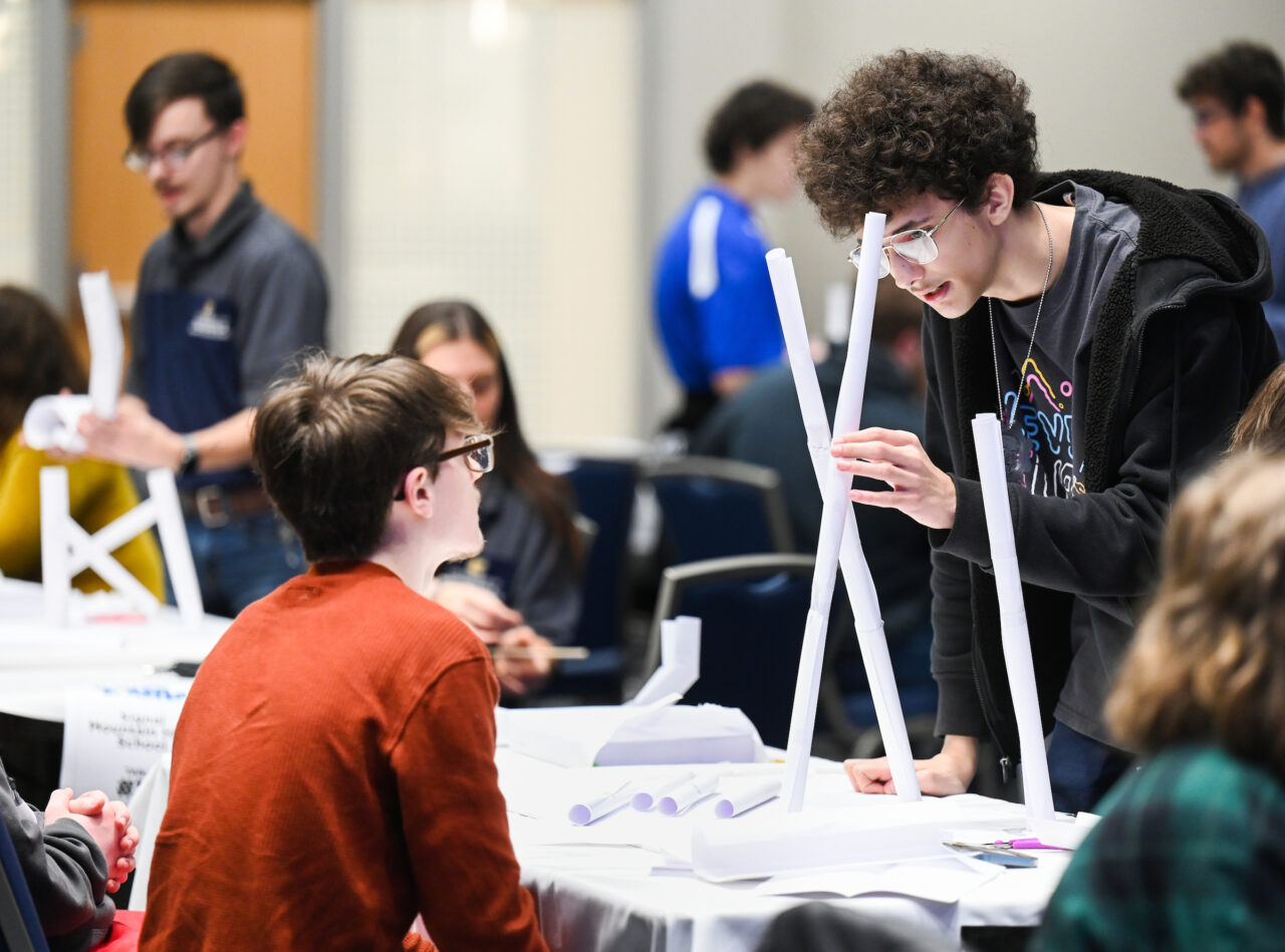 Marble Rollercoaster competition Friday, Mar. 10, 2023 in the Tennessee Room of the University Center.