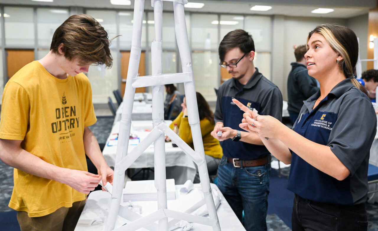 Marble Rollercoaster competition Friday, Mar. 10, 2023 in the Tennessee Room of the University Center.
