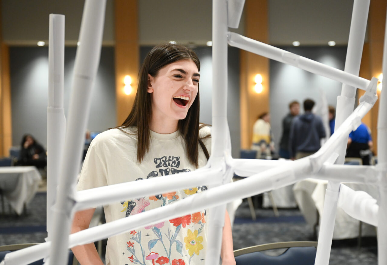 Marble Rollercoaster competition Friday, Mar. 10, 2023 in the Tennessee Room of the University Center.