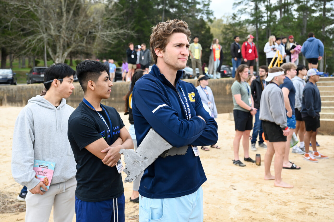 Concrete Canoe races and Steel Bridge building, Friday, March 31, 2023 at Chester Frost as part of the American Society of Civil Engineers Mid-South Student Symposium.