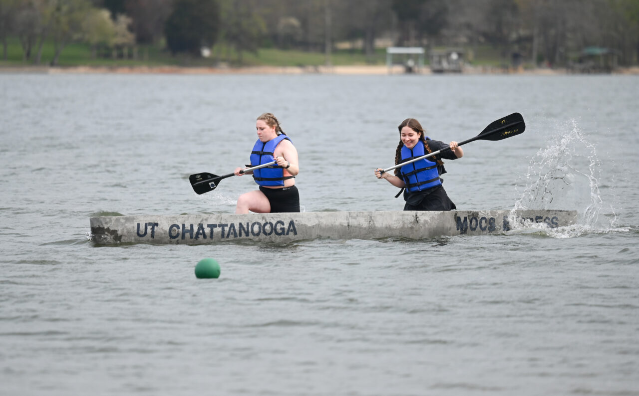 Concrete Canoe races and Steel Bridge building, Friday, March 31, 2023 at Chester Frost as part of the American Society of Civil Engineers Mid-South Student Symposium.