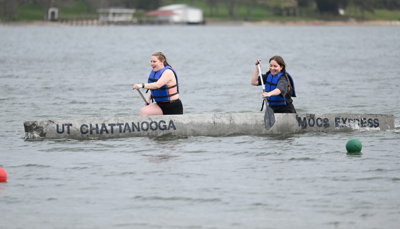 Concrete Canoe races and Steel Bridge building, Friday, March 31, 2023 at Chester Frost as part of the American Society of Civil Engineers Mid-South Student Symposium.