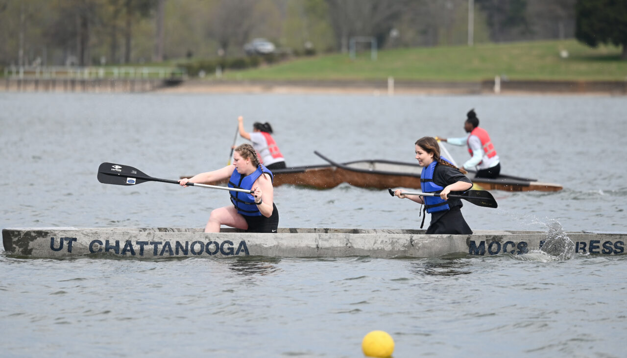Concrete Canoe races and Steel Bridge building, Friday, March 31, 2023 at Chester Frost as part of the American Society of Civil Engineers Mid-South Student Symposium.