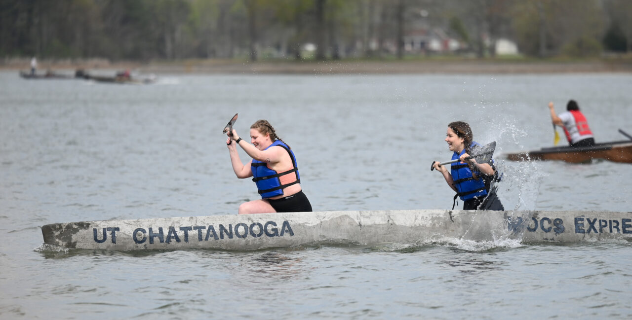Concrete Canoe races and Steel Bridge building, Friday, March 31, 2023 at Chester Frost as part of the American Society of Civil Engineers Mid-South Student Symposium.