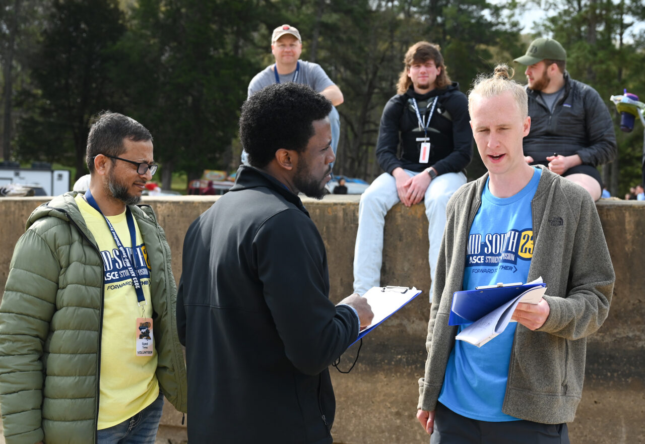 Concrete Canoe races and Steel Bridge building, Friday, March 31, 2023 at Chester Frost as part of the American Society of Civil Engineers Mid-South Student Symposium.