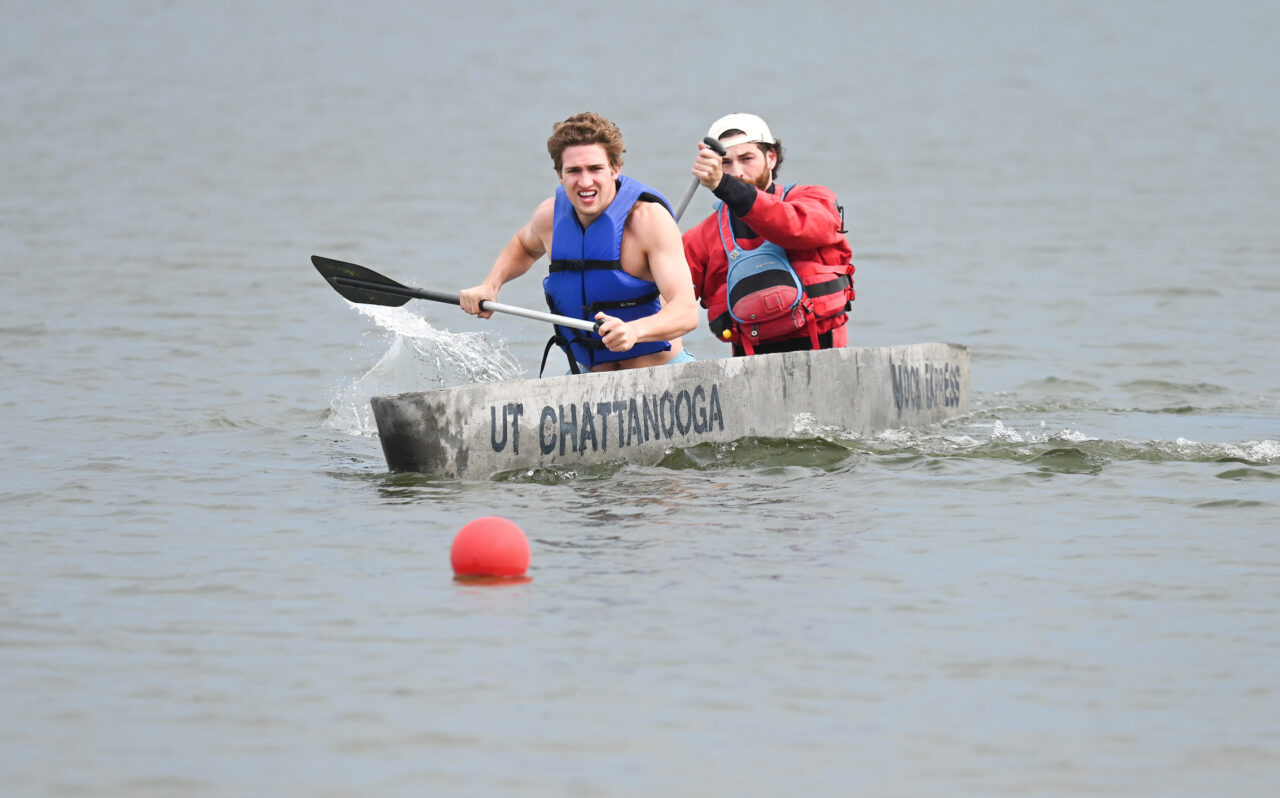 Concrete Canoe races and Steel Bridge building, Friday, March 31, 2023 at Chester Frost as part of the American Society of Civil Engineers Mid-South Student Symposium.