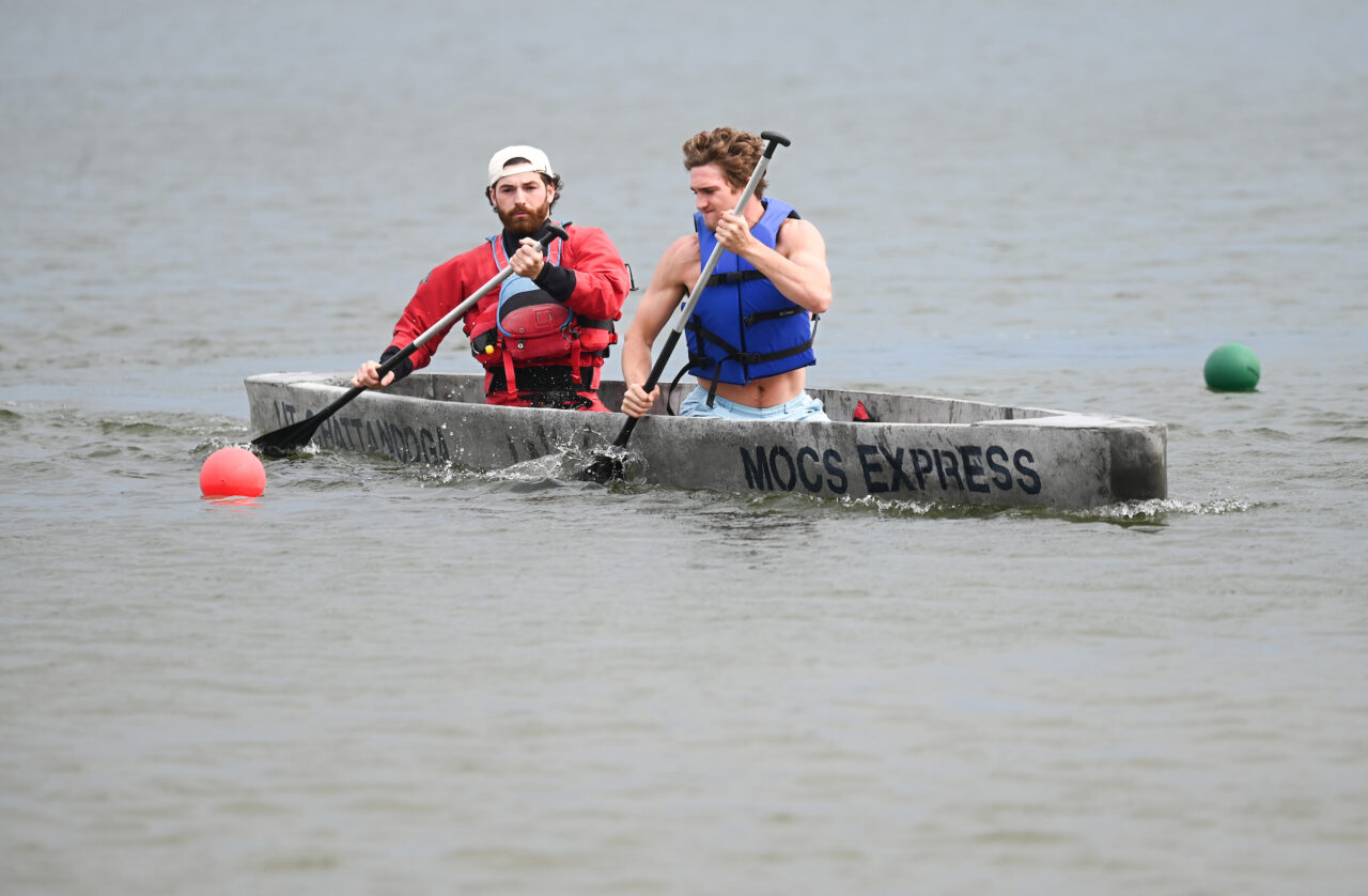 Concrete Canoe races and Steel Bridge building, Friday, March 31, 2023 at Chester Frost as part of the American Society of Civil Engineers Mid-South Student Symposium.