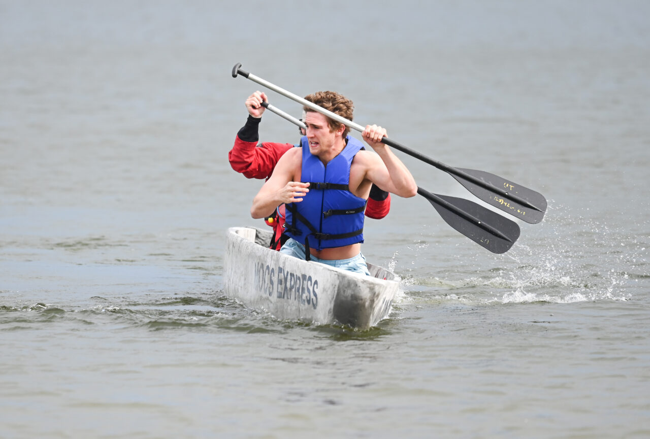Concrete Canoe races and Steel Bridge building, Friday, March 31, 2023 at Chester Frost as part of the American Society of Civil Engineers Mid-South Student Symposium.