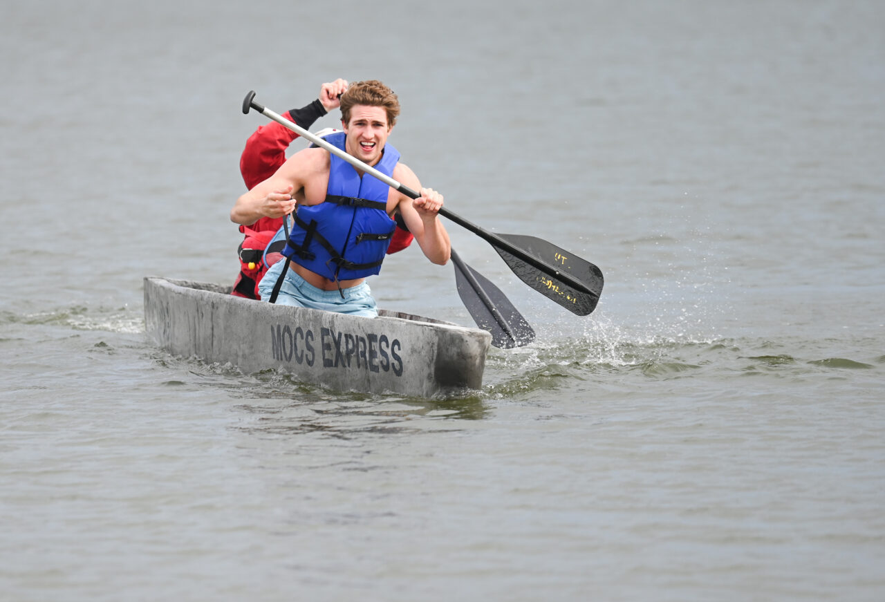 Concrete Canoe races and Steel Bridge building, Friday, March 31, 2023 at Chester Frost as part of the American Society of Civil Engineers Mid-South Student Symposium.