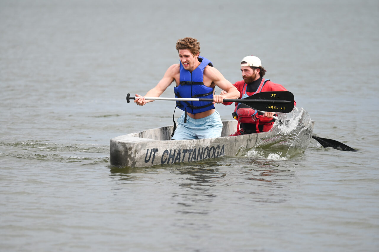 Concrete Canoe races and Steel Bridge building, Friday, March 31, 2023 at Chester Frost as part of the American Society of Civil Engineers Mid-South Student Symposium.