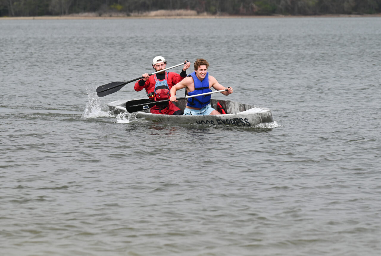 Concrete Canoe races and Steel Bridge building, Friday, March 31, 2023 at Chester Frost as part of the American Society of Civil Engineers Mid-South Student Symposium.