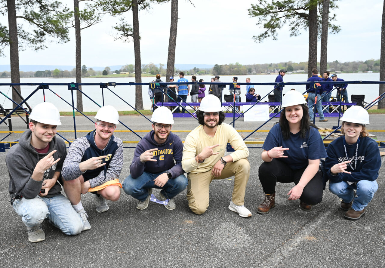 Concrete Canoe races and Steel Bridge building, Friday, March 31, 2023 at Chester Frost as part of the American Society of Civil Engineers Mid-South Student Symposium.