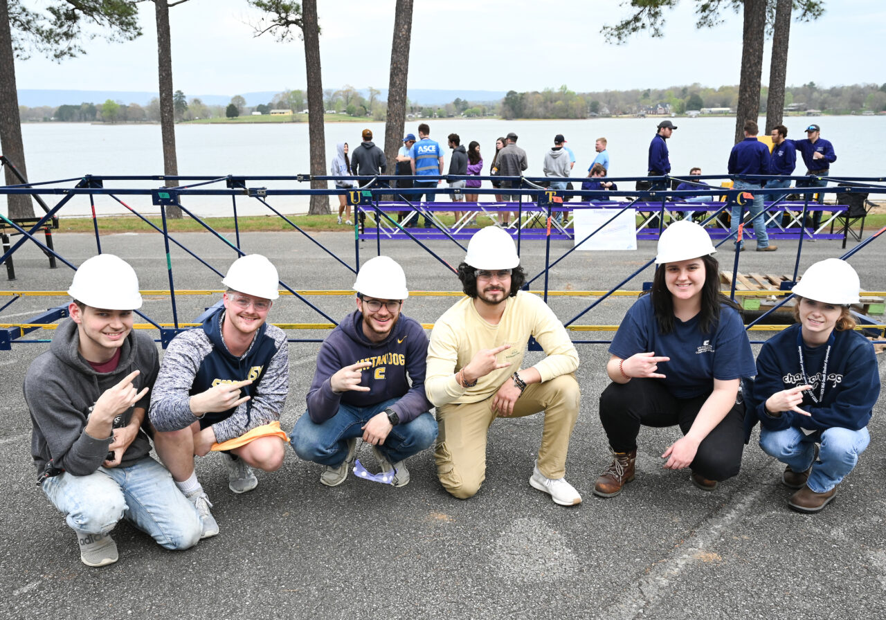 Concrete Canoe races and Steel Bridge building, Friday, March 31, 2023 at Chester Frost as part of the American Society of Civil Engineers Mid-South Student Symposium.