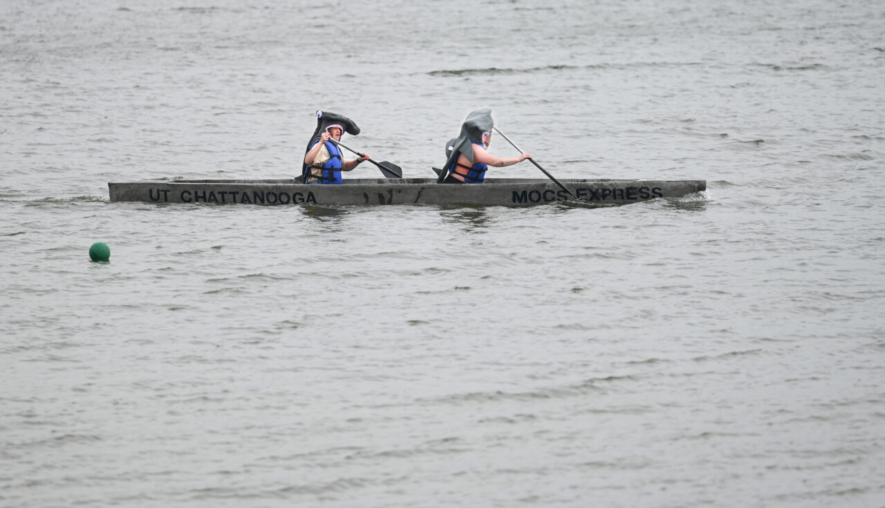 Concrete Canoe races and Steel Bridge building, Friday, March 31, 2023 at Chester Frost as part of the American Society of Civil Engineers Mid-South Student Symposium.