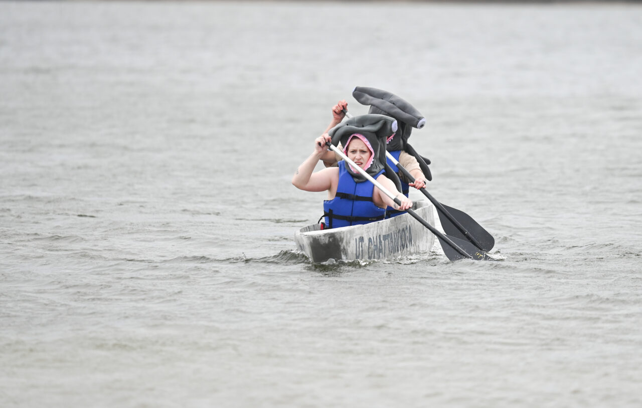Concrete Canoe races and Steel Bridge building, Friday, March 31, 2023 at Chester Frost as part of the American Society of Civil Engineers Mid-South Student Symposium.