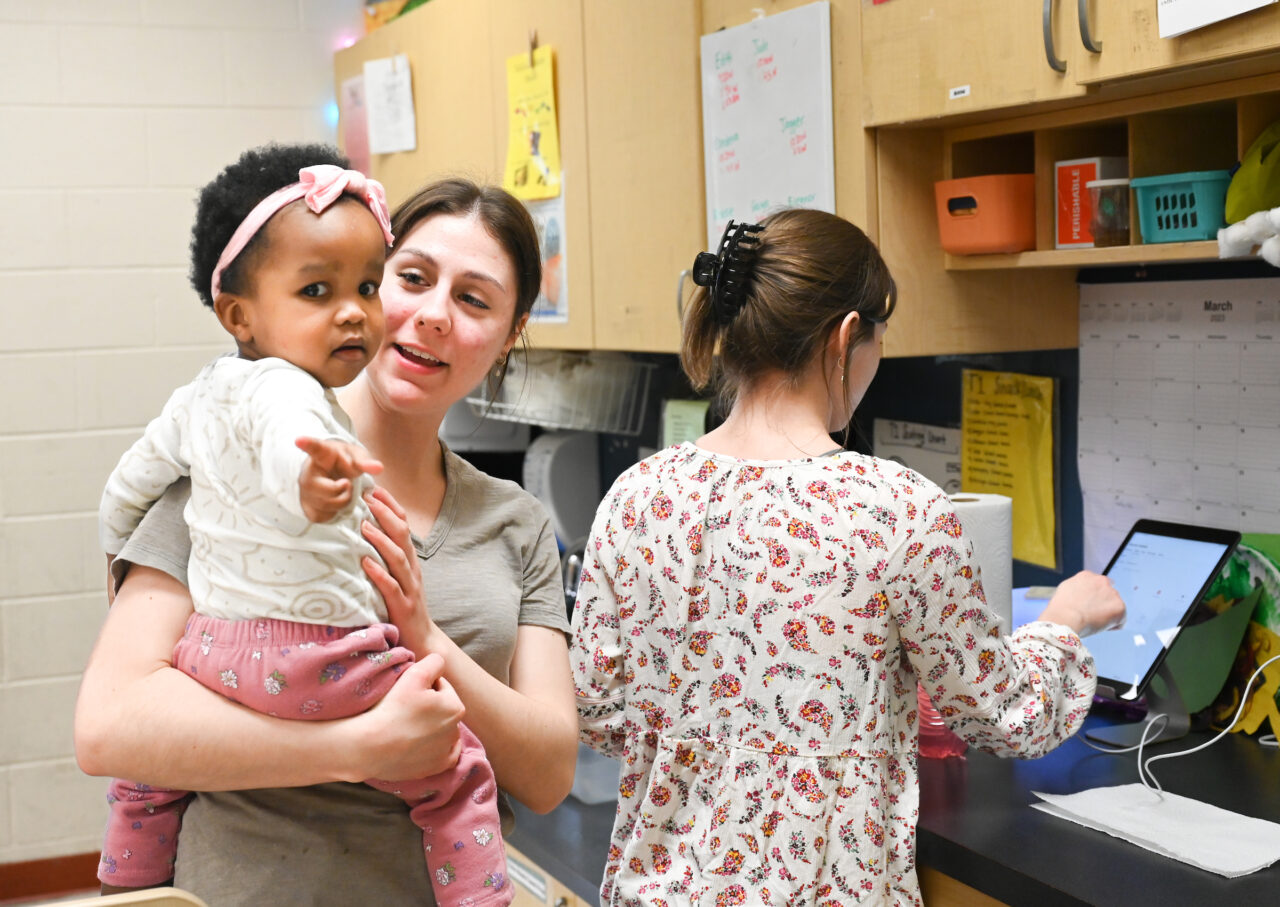 Students work in the UTC Children’s Center Thursday, March 23, 2023 in Brown Academy. Emily Rollins, Early Childhood Education