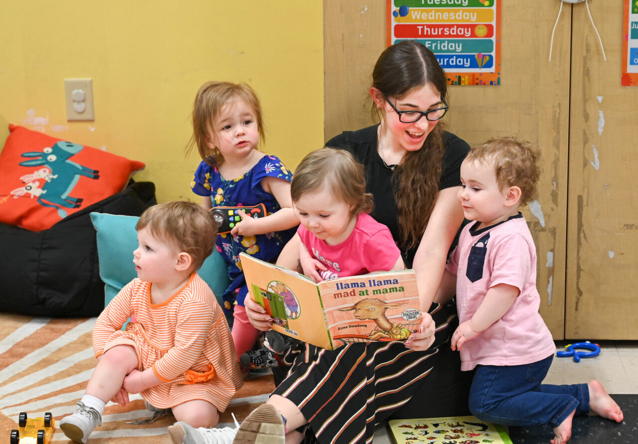 Students work in the UTC Children’s Center Thursday, March 23, 2023 in Brown Academy.