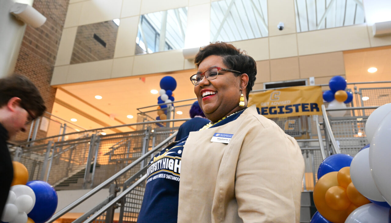 Students and their families attend the kickoff for University High on Thursday, April 27, 2023 in the Chattanooga Room.