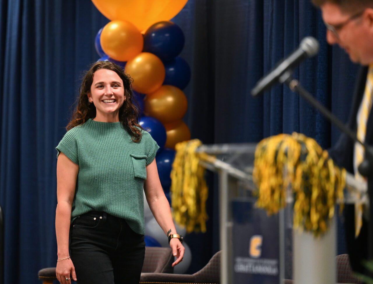 Students and their families attend the kickoff for University High on Thursday, April 27, 2023 in the Chattanooga Room.
