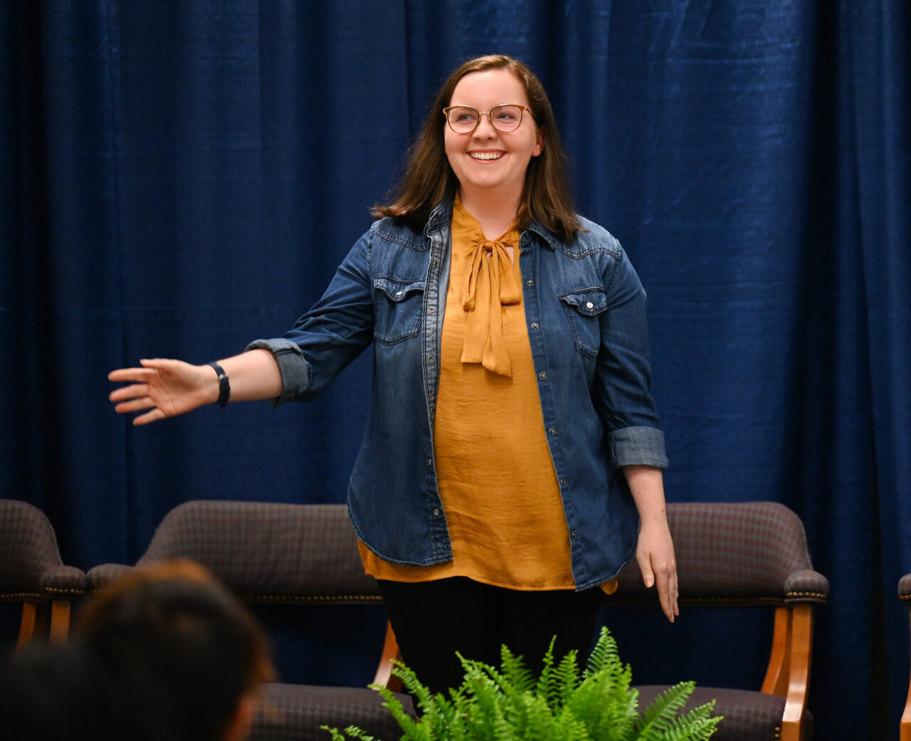 Students and their families attend the kickoff for University High on Thursday, April 27, 2023 in the Chattanooga Room.