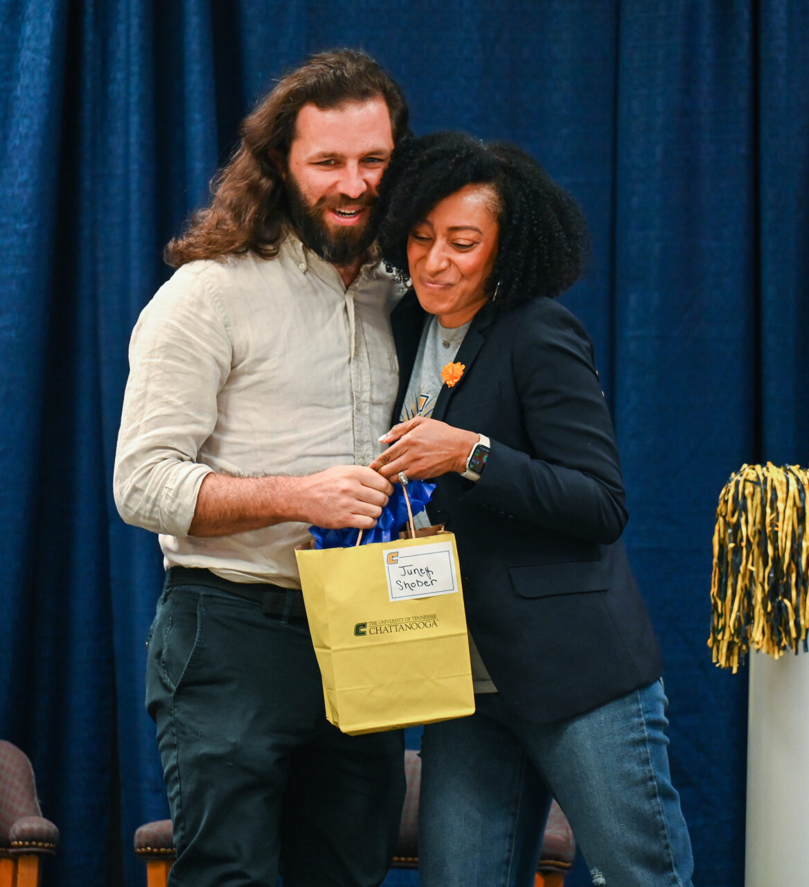Students and their families attend the kickoff for University High on Thursday, April 27, 2023 in the Chattanooga Room.