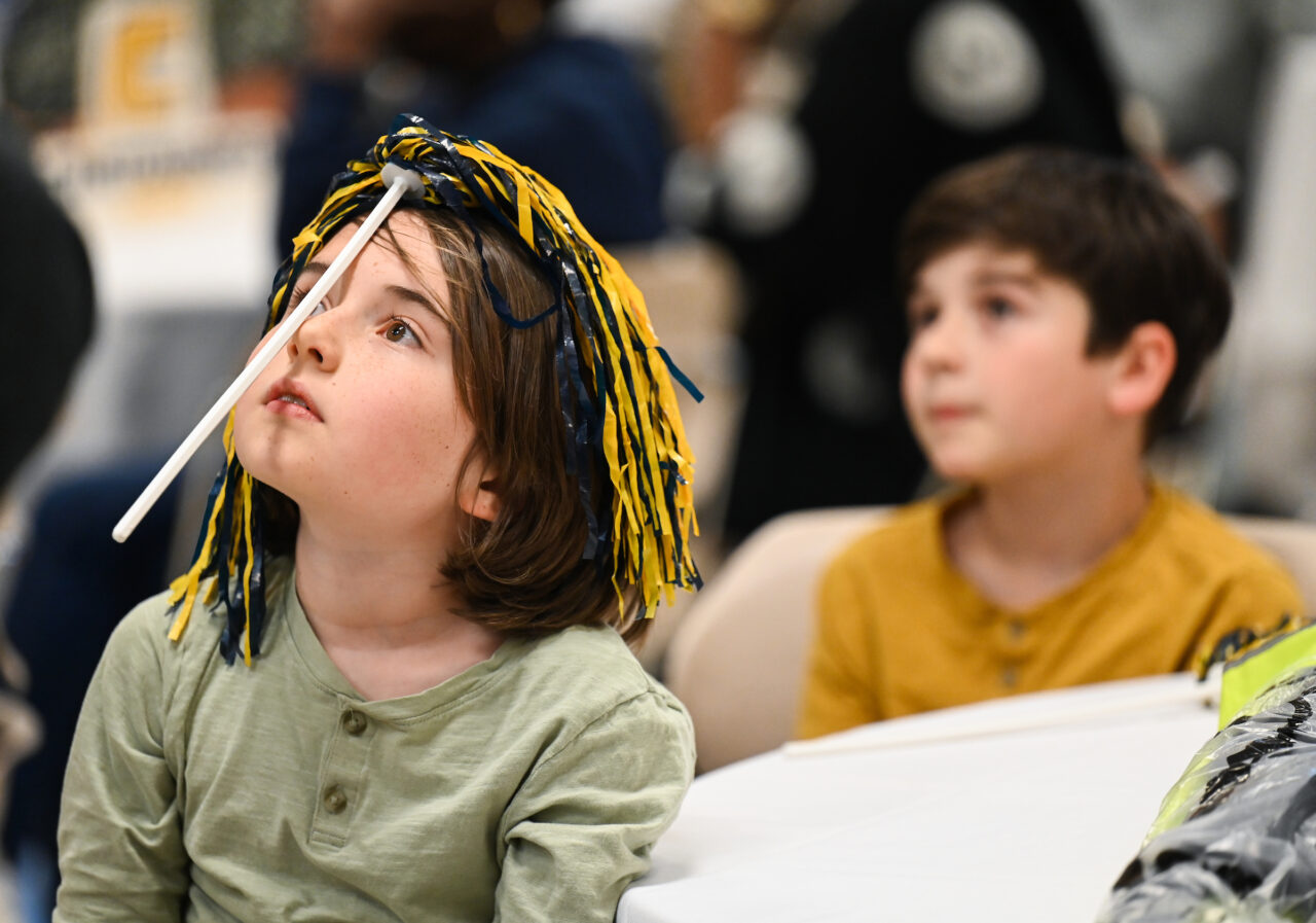Students and their families attend the kickoff for University High on Thursday, April 27, 2023 in the Chattanooga Room.