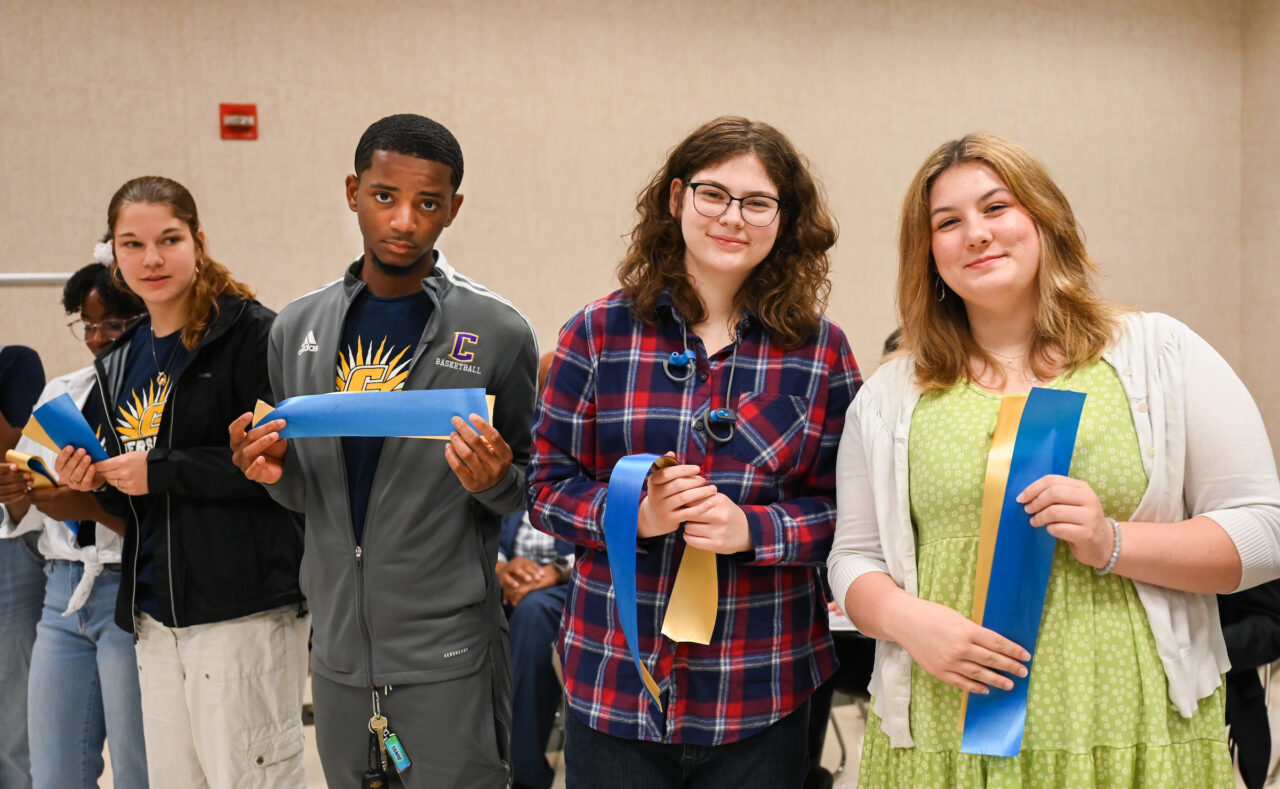 Students and their families attend the kickoff for University High on Thursday, April 27, 2023 in the Chattanooga Room.