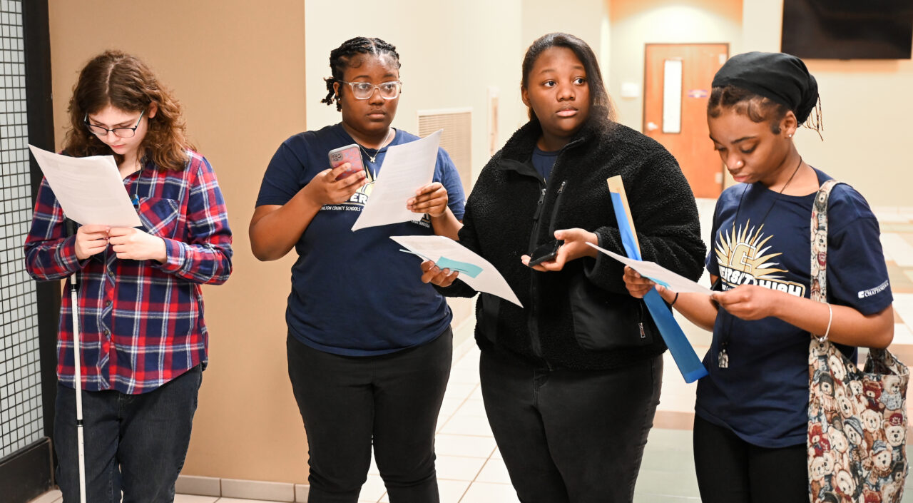 Students and their families attend the kickoff for University High on Thursday, April 27, 2023 in the Chattanooga Room.