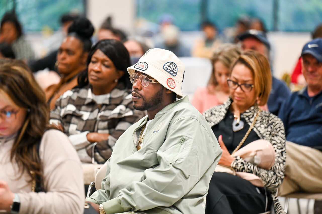 Students and their families attend the kickoff for University High on Thursday, April 27, 2023 in the Chattanooga Room.