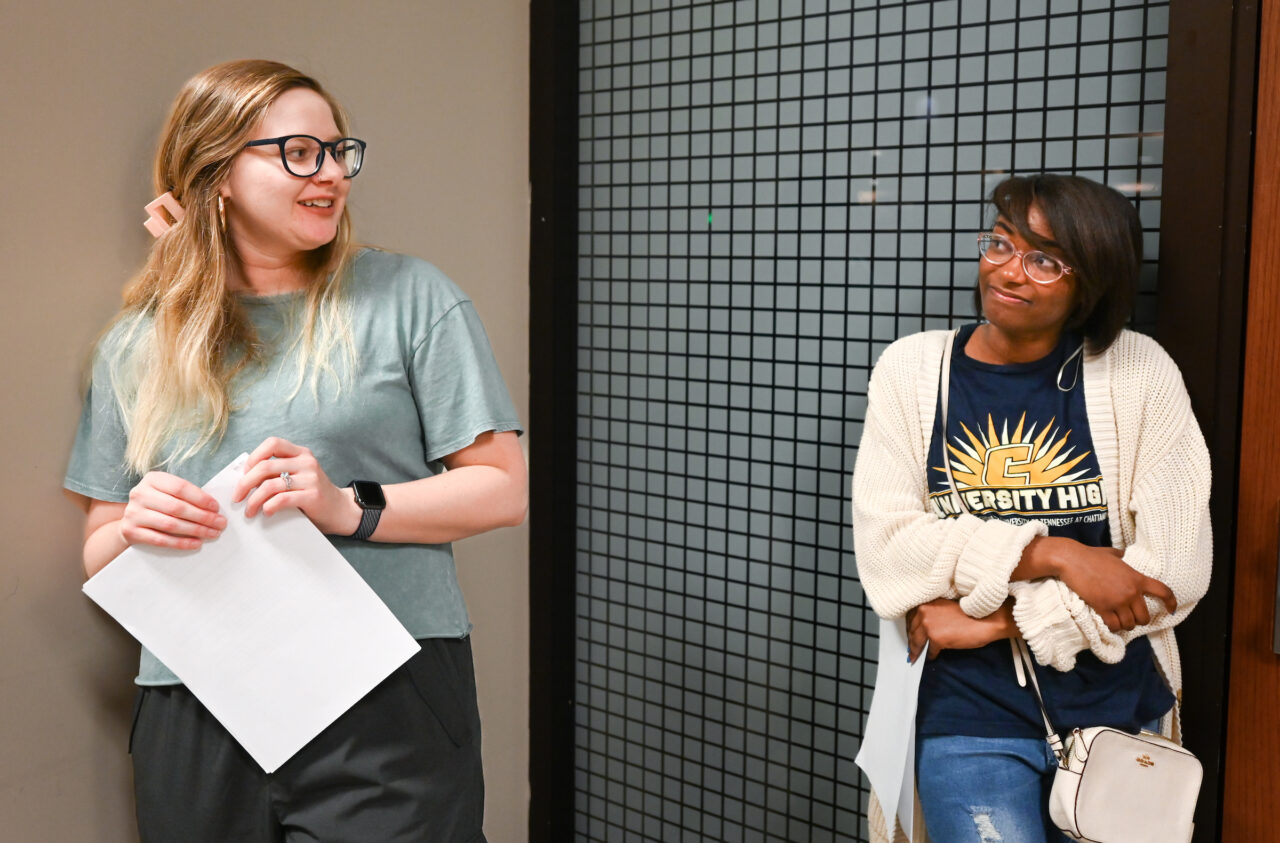 Students and their families attend the kickoff for University High on Thursday, April 27, 2023 in the Chattanooga Room.