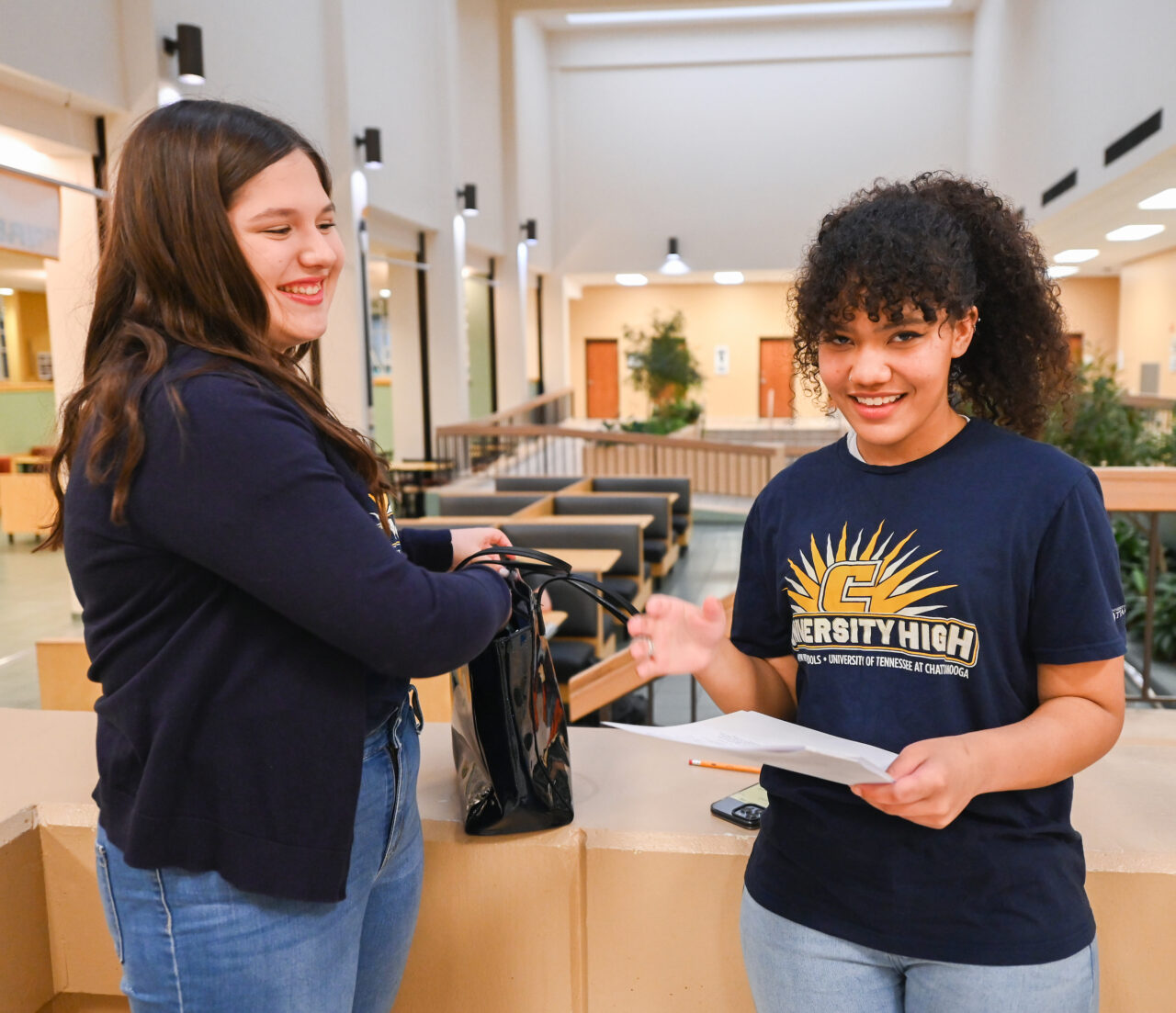 Students and their families attend the kickoff for University High on Thursday, April 27, 2023 in the Chattanooga Room.
