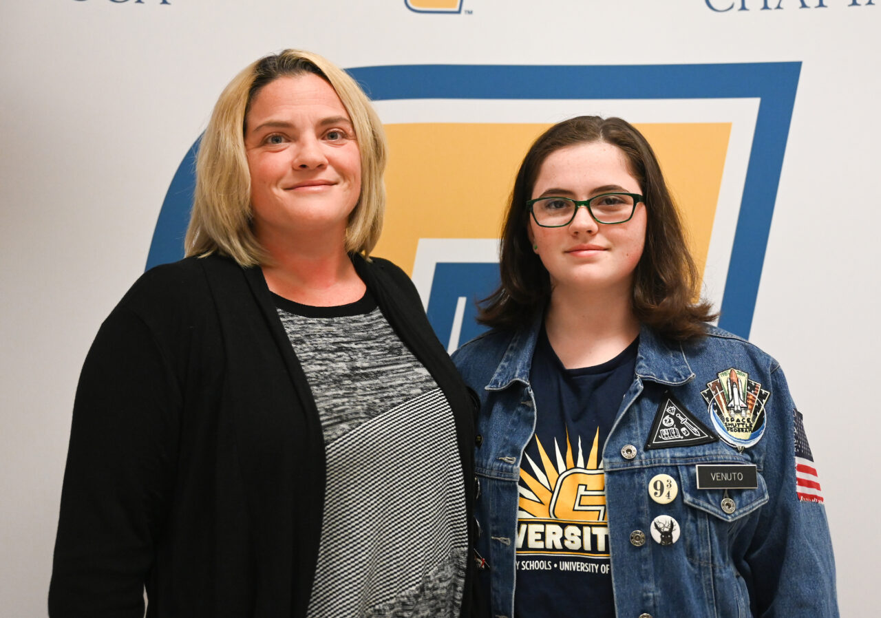 Students and their families attend the kickoff for University High on Thursday, April 27, 2023 in the Chattanooga Room.