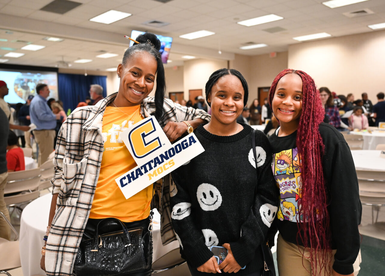 Students and their families attend the kickoff for University High on Thursday, April 27, 2023 in the Chattanooga Room.