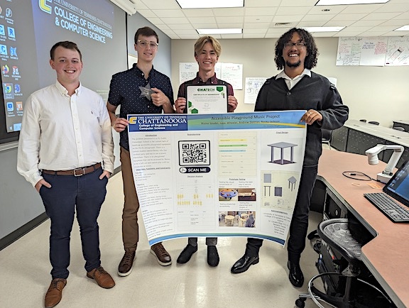 From left, Isaac Walker, Solomon Jackson, Blaine Souder and Andrew DeVries