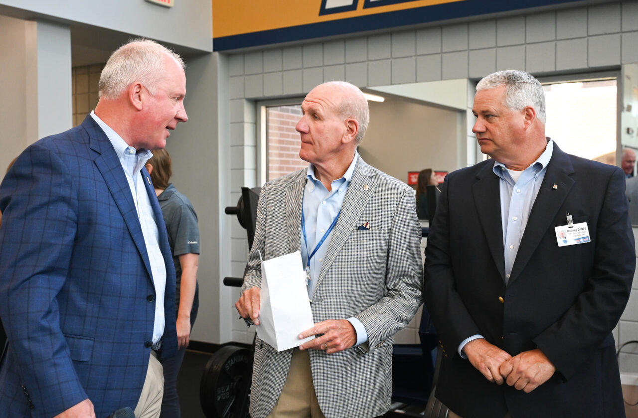Food City and UTC representatives attend an event Thursday, May 25 in the Brenda Lawson Student-Athlete Success Center to announce that Food City will be funding a Fueling Station featuring healthy food options for athletes.