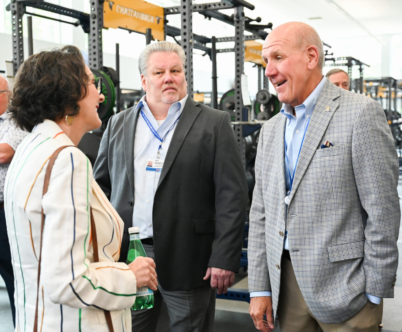 Food City and UTC representatives attend an event Thursday, May 25 in the Brenda Lawson Student-Athlete Success Center to announce that Food City will be funding a Fueling Station featuring healthy food options for athletes.