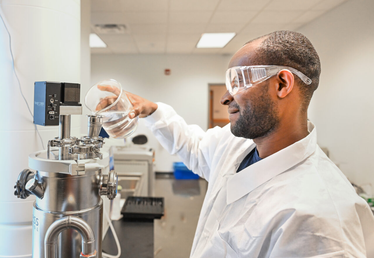 Jean Hitimana (pictured) is a UTC student in the iNEST program. Participating students take courses in food science, nutrition and technology. Photo by Angela Foster.