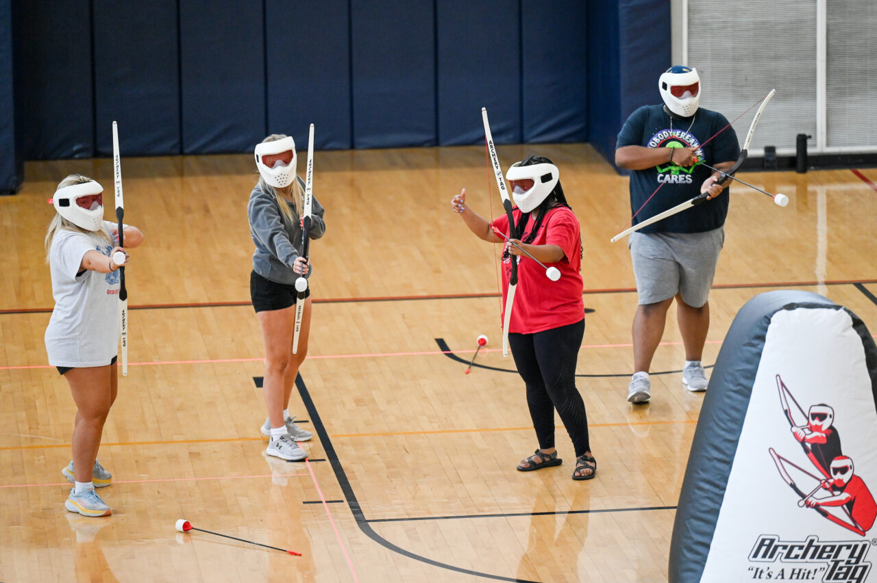 Orientation leaders participate in activities Thursday, June 1, 2023 in the ARC.