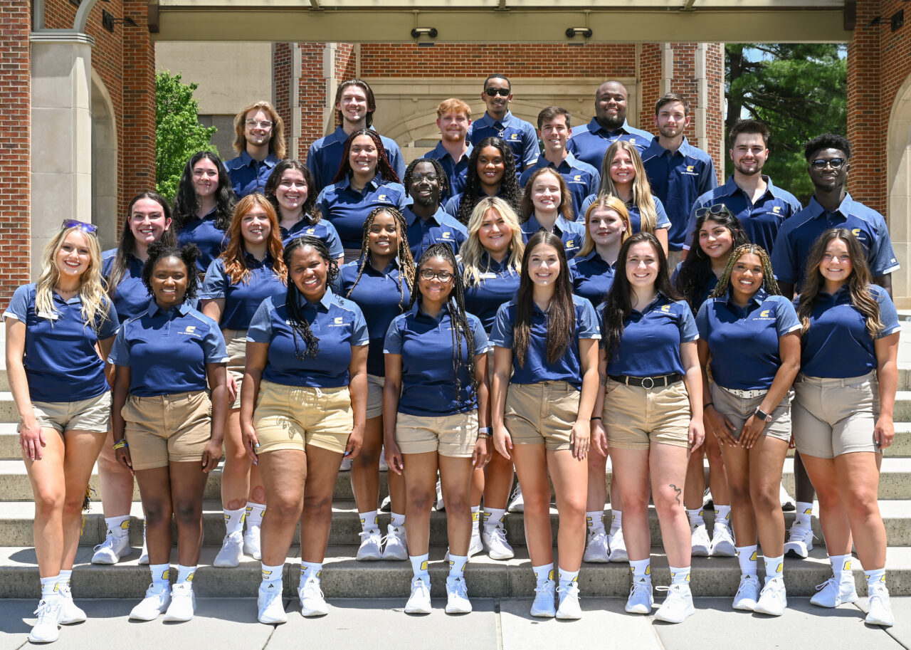 UTC's orientation leaders help with welcoming new students and their family to campus and assist with summer programming. Photo by Angela Foster.