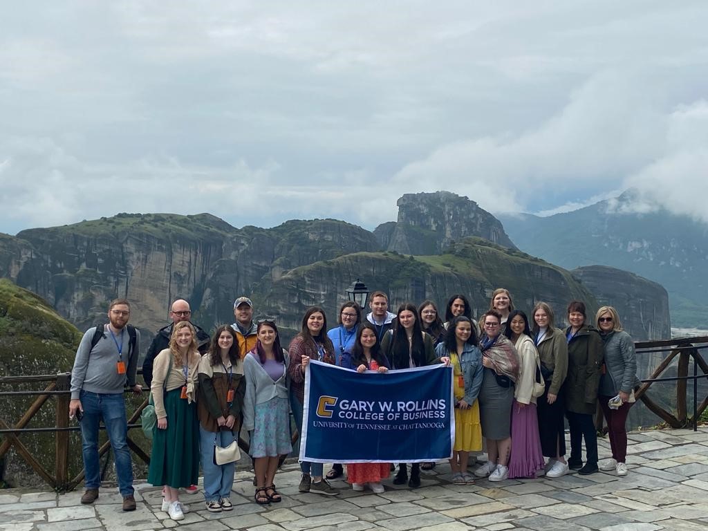 UTC students in the International Business Experience course, “Doing Business in the Balkans." Photo courtesy of Dr. Beni Asllani.
