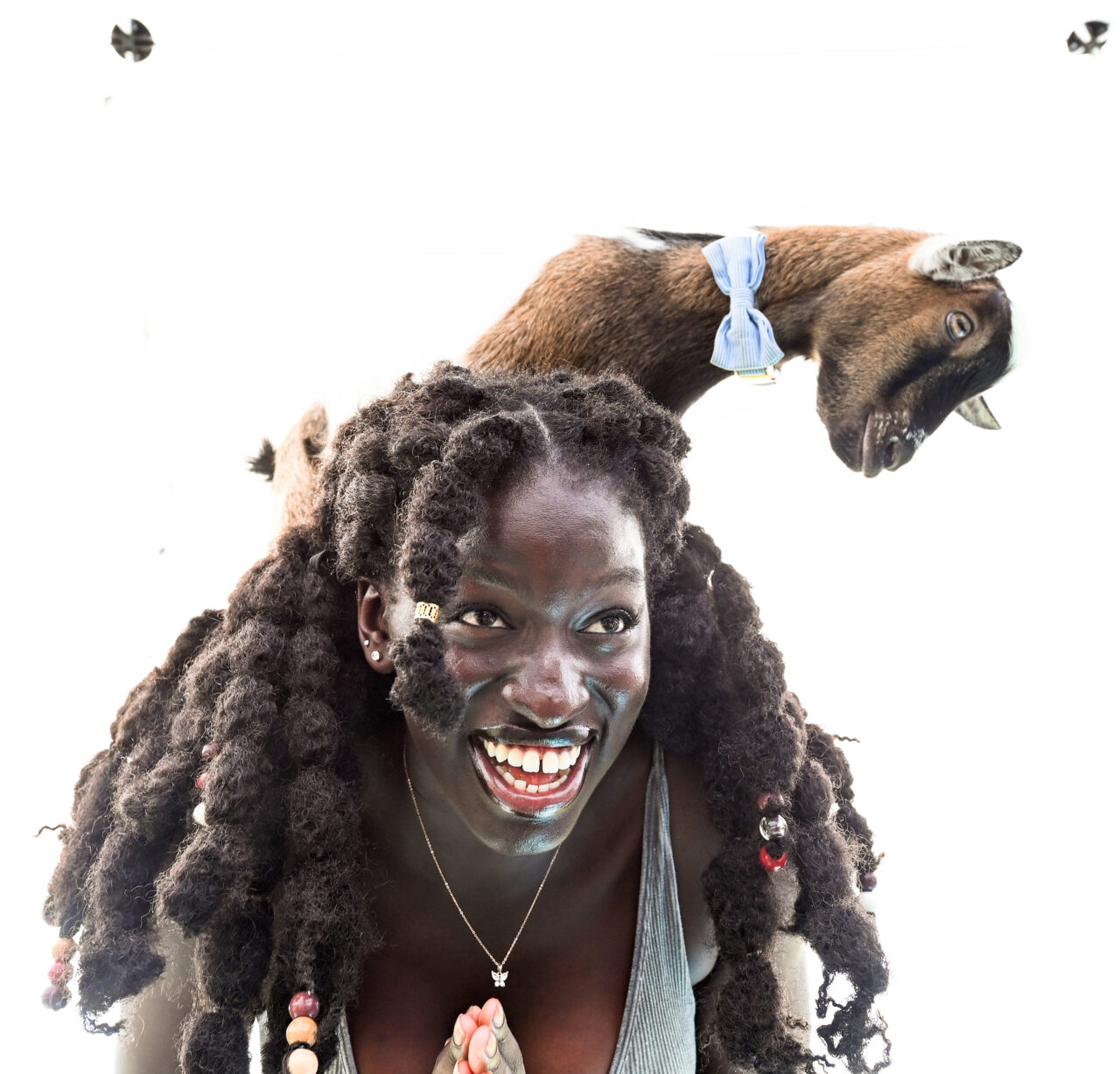 Goat Yoga, Wednesday, Aug. 23, 2023 on Chamberlain Field.