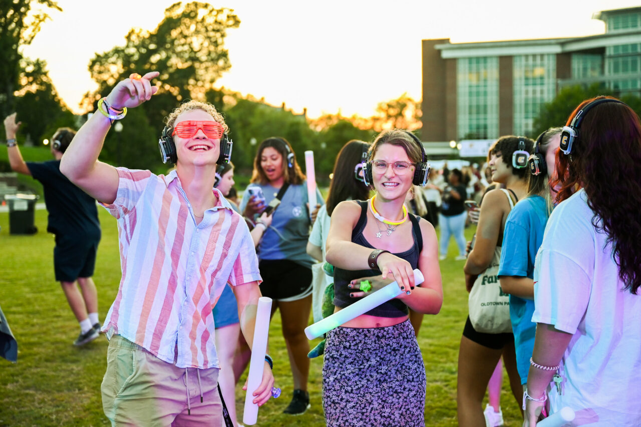 Headphone disco, Thursday, Aug. 24, 2023 on Chamberlain Field.