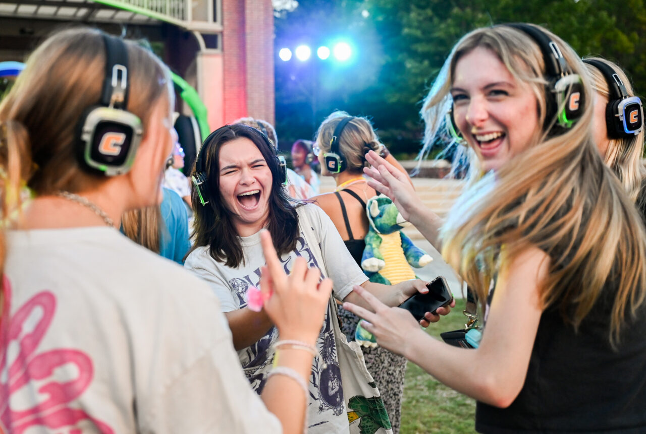 Headphone disco, Thursday, Aug. 24, 2023 on Chamberlain Field.