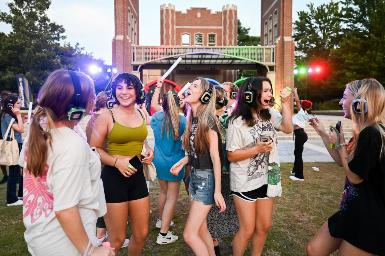 Headphone disco, Thursday, Aug. 24, 2023 on Chamberlain Field.