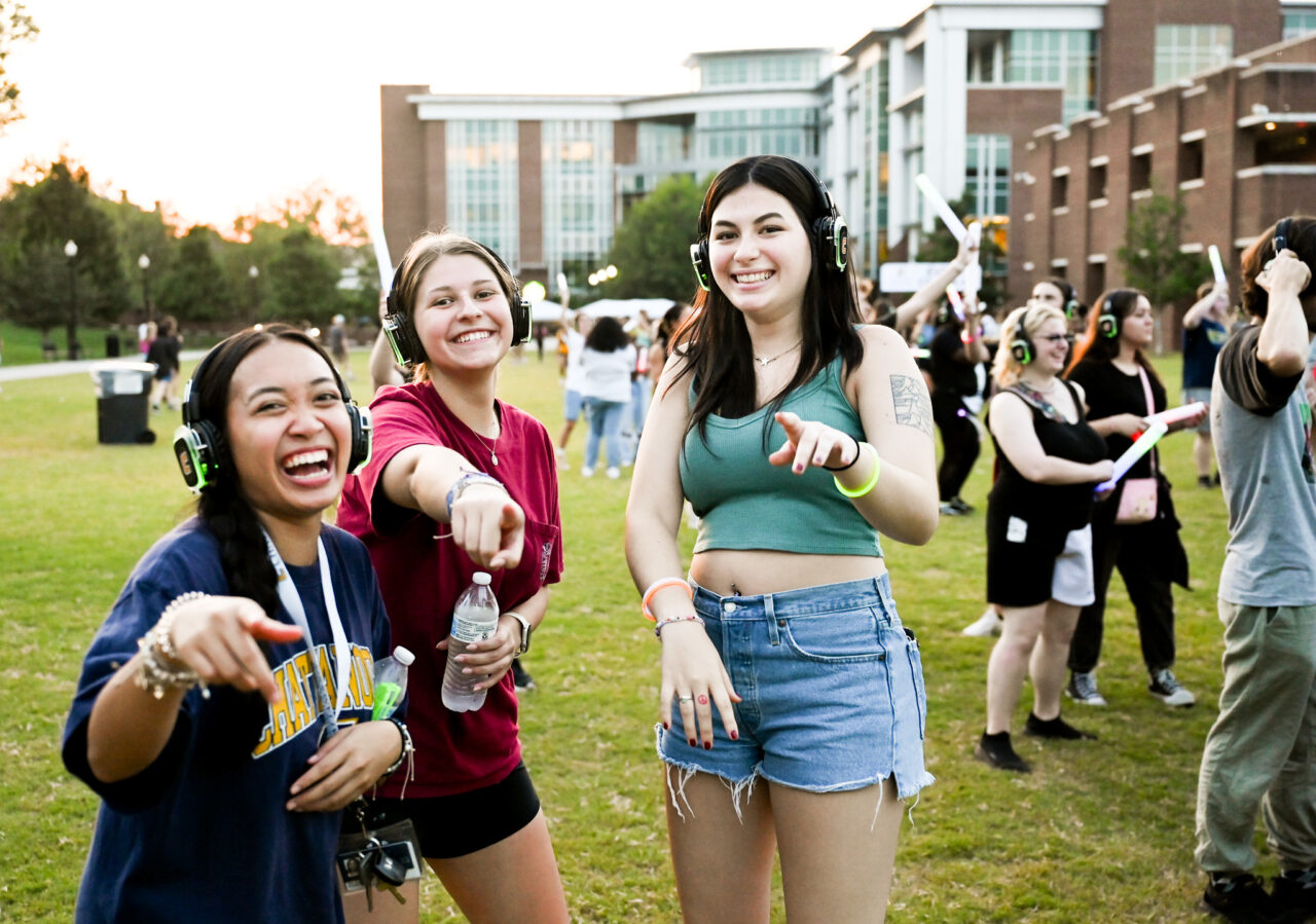 Headphone disco, Thursday, Aug. 24, 2023 on Chamberlain Field.