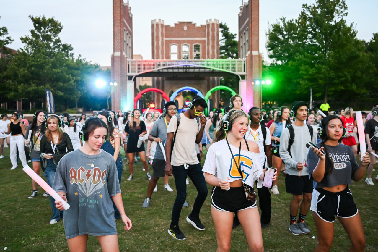 Headphone disco, Thursday, Aug. 24, 2023 on Chamberlain Field.