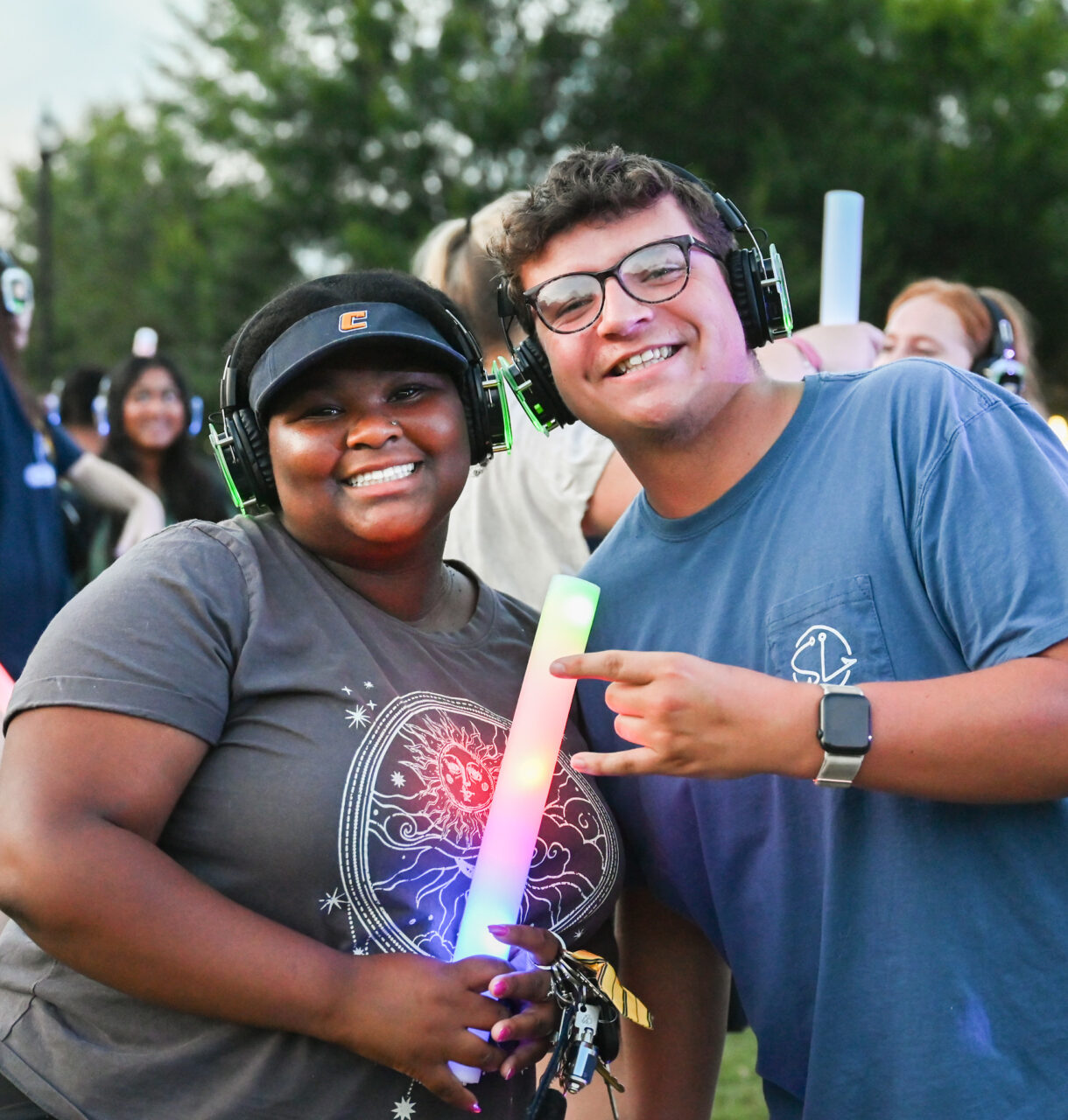 Headphone disco, Thursday, Aug. 24, 2023 on Chamberlain Field.